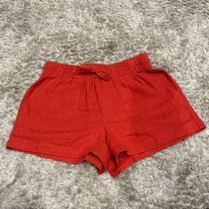 Woman’s Red Casual Shorts